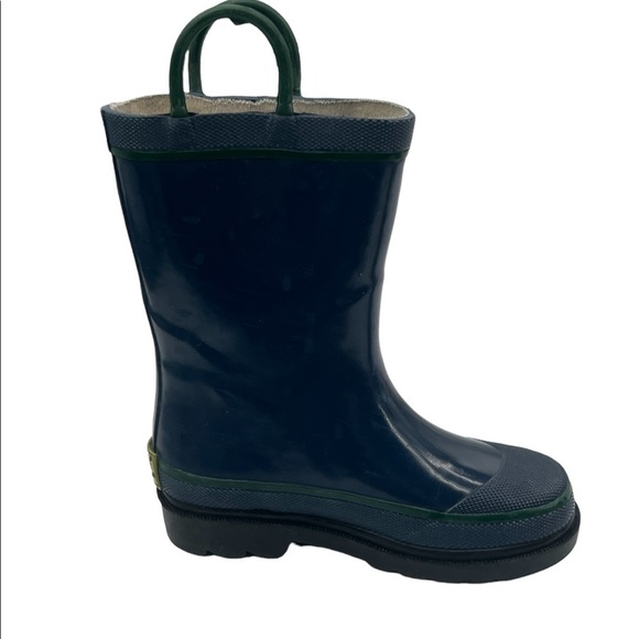 Western Chief Fire Chief Navy Slip On Waterproof Rain Boots Size 9 Toddler - Picture 6 of 10